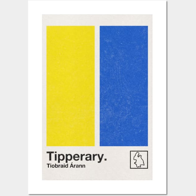 County Tipperary / Original Retro Style Minimalist Poster Design Wall Art by feck!